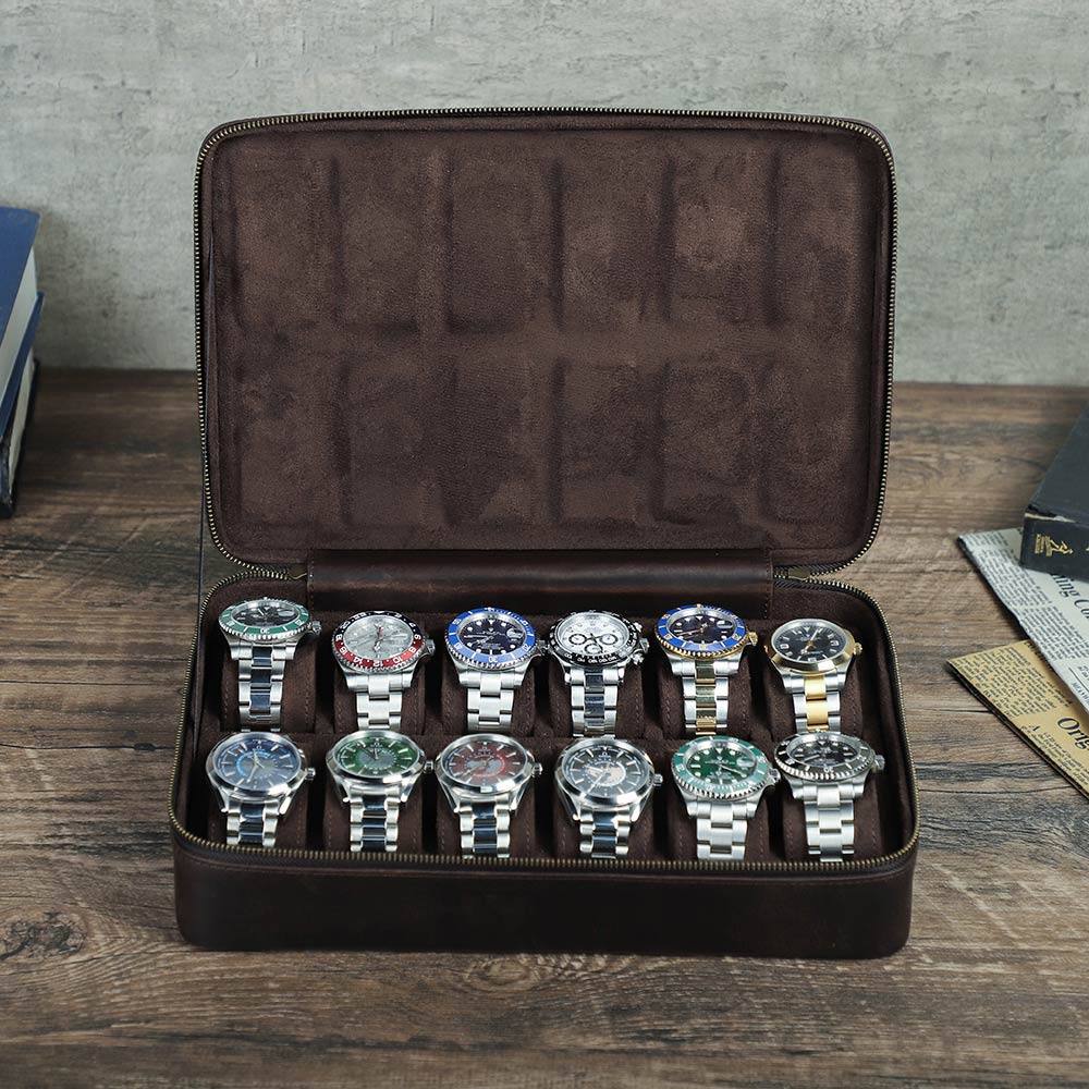 Uhrenschatulle Leder