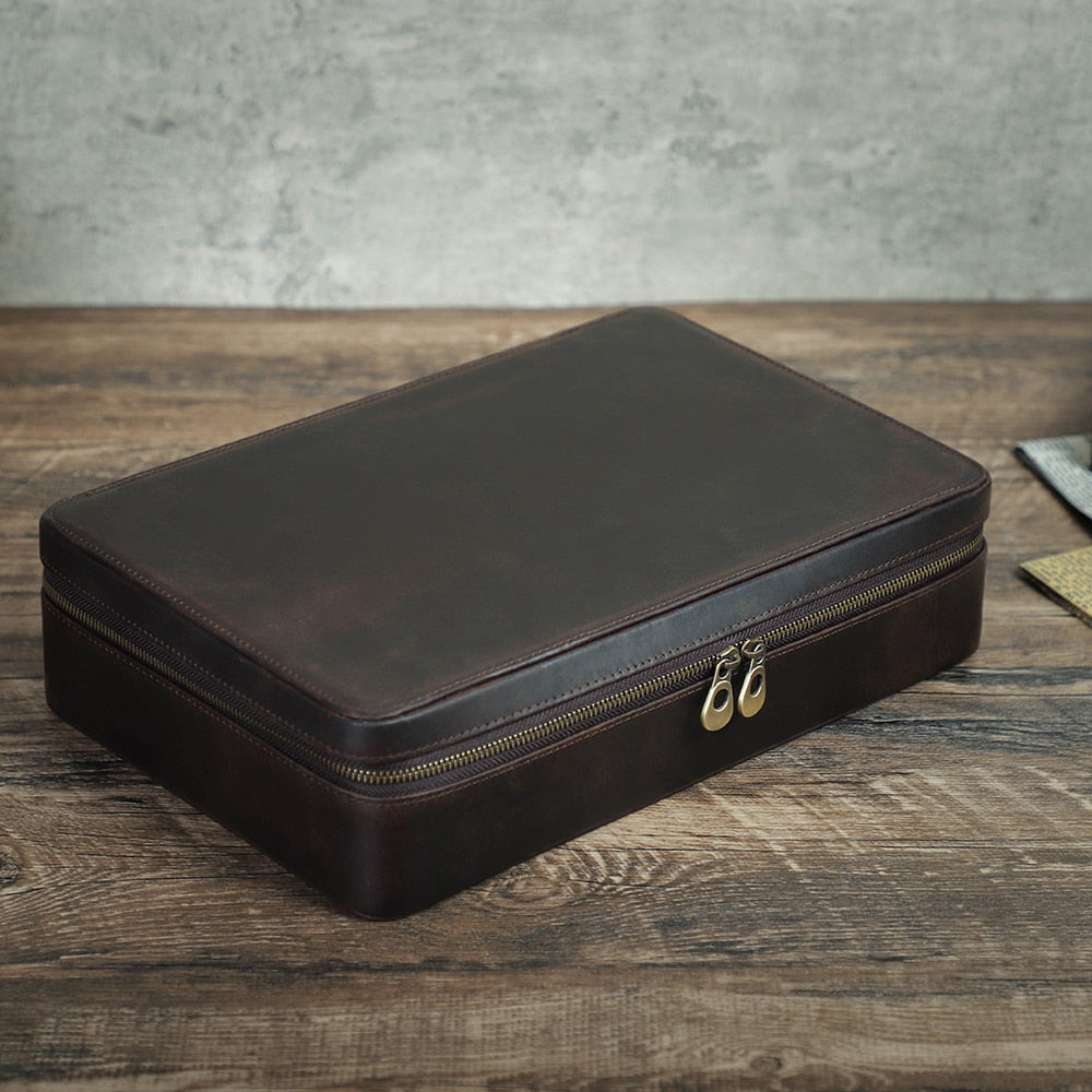 Uhrenschatulle Leder