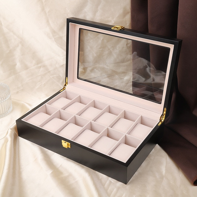 Uhrenetui Holz Für 12 Uhren