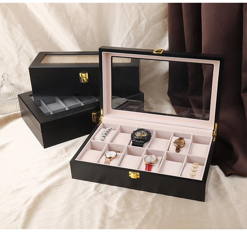 Uhrenetui Holz Für 12 Uhren