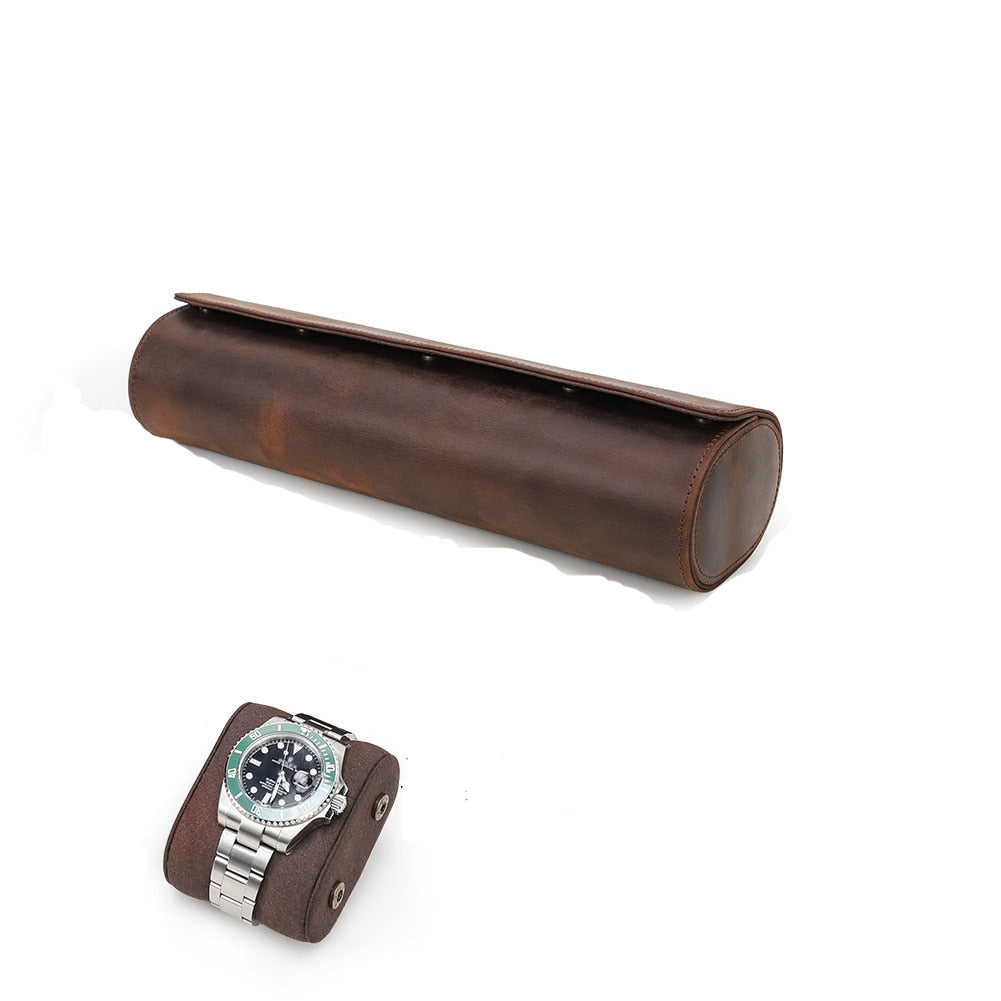 Uhrenrolle Leder 4 Uhren