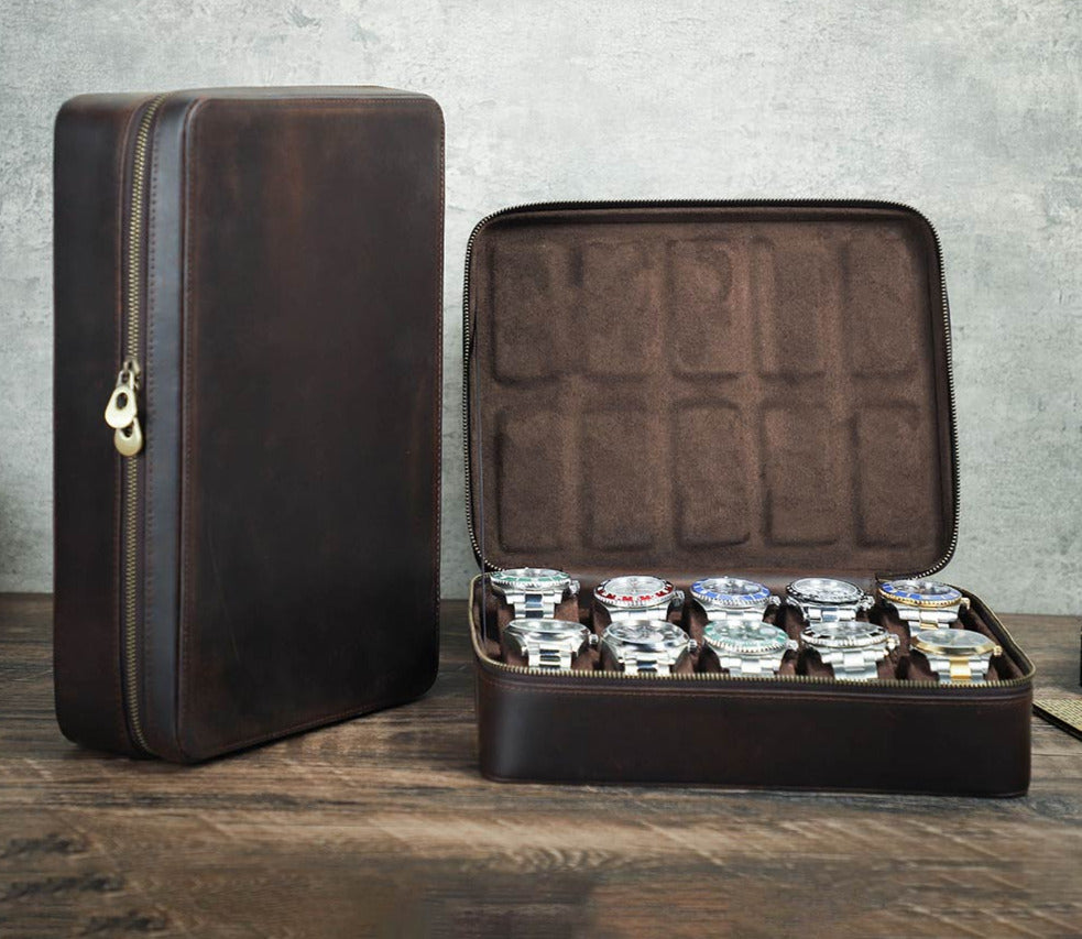 Uhrenschatulle Leder