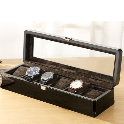 Uhrenbox Holz Schwarz