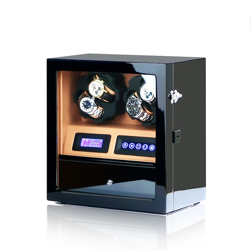 Uhrenbeweger Klavierlack Schwarz